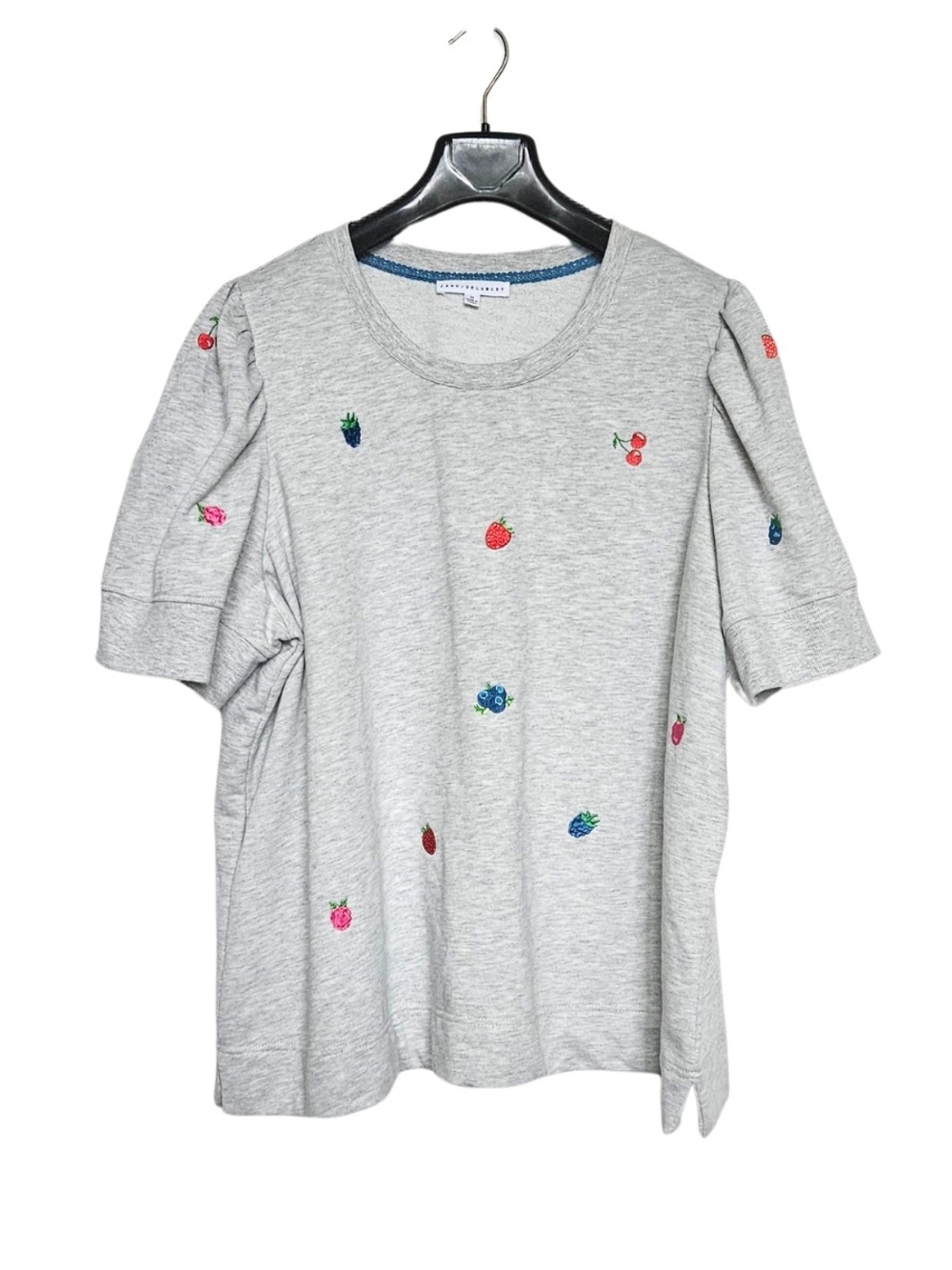 Jane and Delancey Women's Plus Size 3X Tee with Colorful Fruit Embroidery